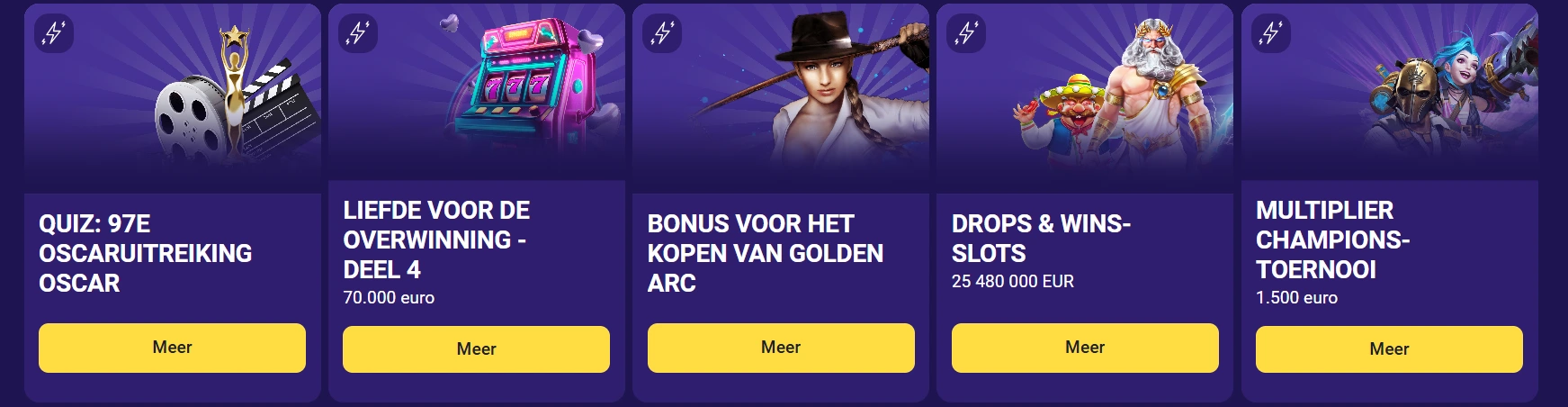 Toernooien en acties bij Lalabet Casino